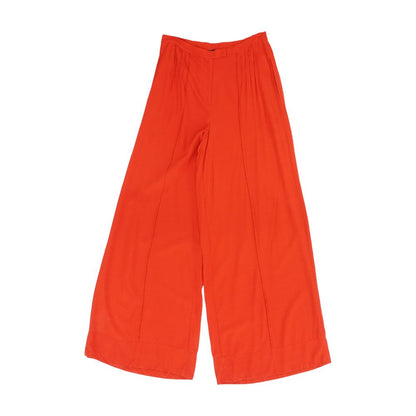 Red Solid Dress Pants