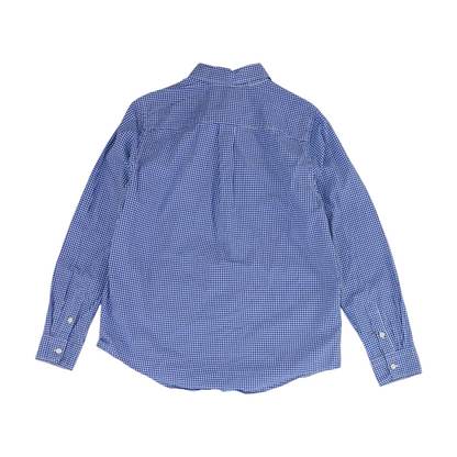 Blue Check Long Sleeve Button Down