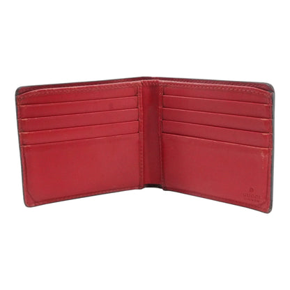 Guccissima Bi-Fold Wallet in Red