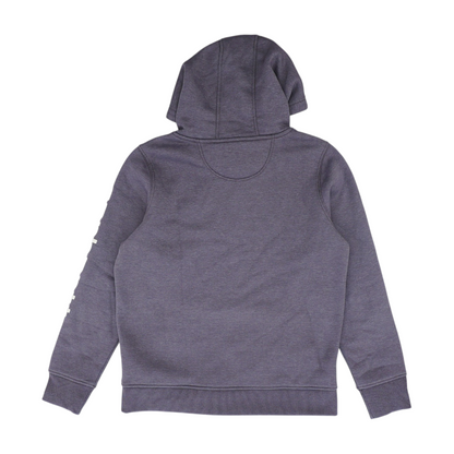 Purple Solid Hoodie Pullover