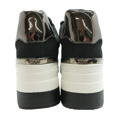 Kalina Wedge Black Low Top Athletic Shoes