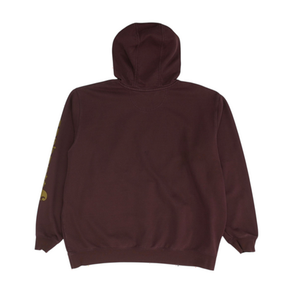 Burgundy Solid Hoodie Pullover