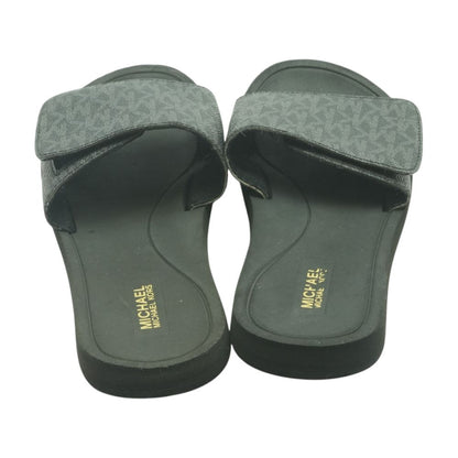 Black Casual Slide Sandals