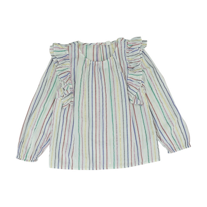 White Striped Blouse