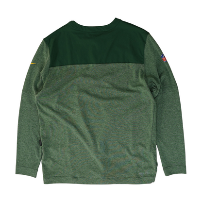 Green Green Bay Packers Solid 1/4 Zip Pullover