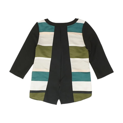 Multi Striped 3/4 Sleeve Blouse