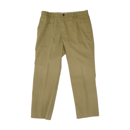 Tan Solid Chino Pants