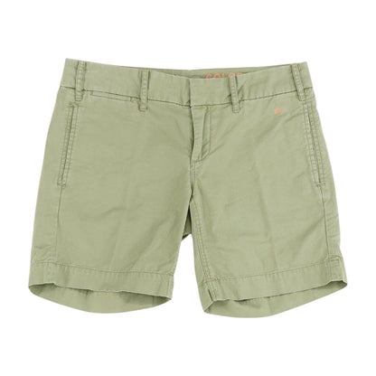 Green Solid Chino Shorts
