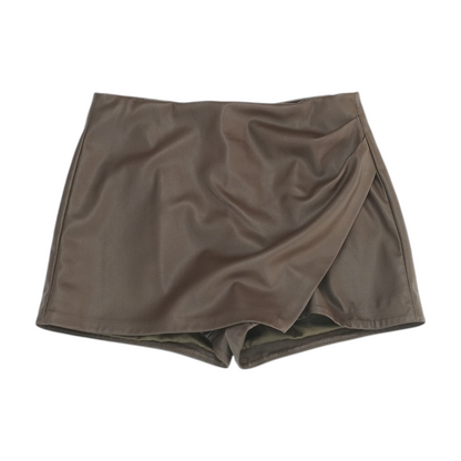 Brown Mini Skort