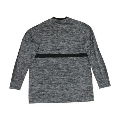 Gray Solid 1/4 Zip Pullover