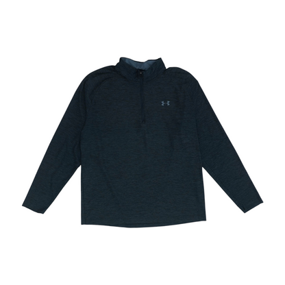 Black Solid 1/4 Zip Pullover