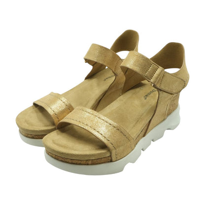 Tan Wedged Sandals