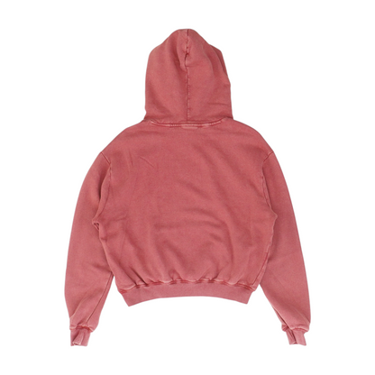 Red Solid Hoodie Pullover