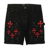 Black Denim Shorts
