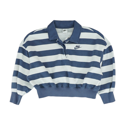 Blue Striped Sweatshirt Pullover