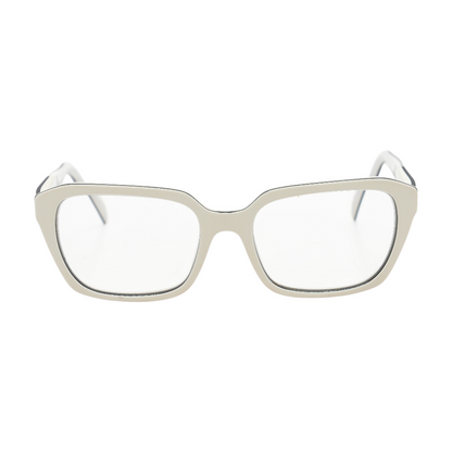 White Square Prescription Eyewear