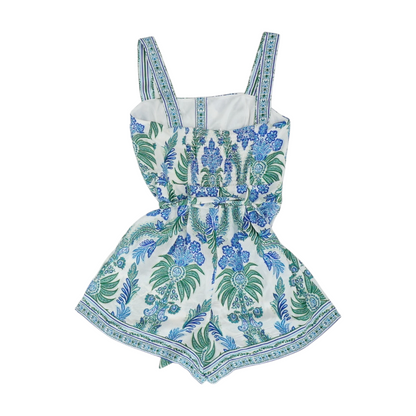 Green Paisley Romper