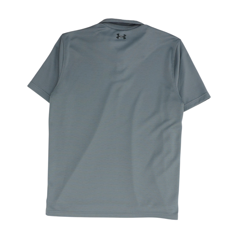 Gray Tall Solid Short Sleeve Polo