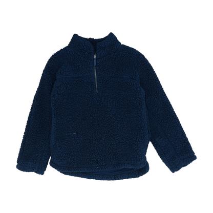 Navy Solid 1/4 Zip Pullover