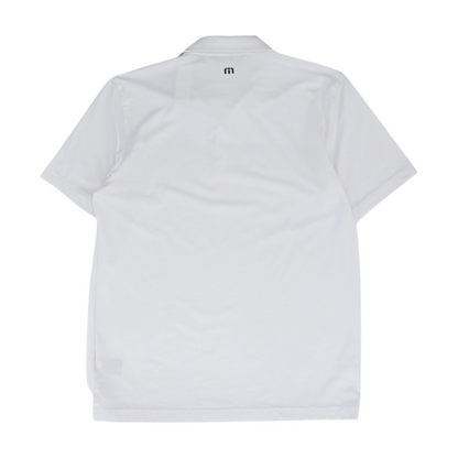 White Solid Short Sleeve Polo