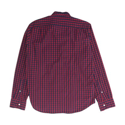 Red Check Long Sleeve Button Down