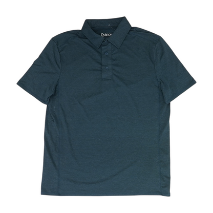 Navy Solid Short Sleeve Polo