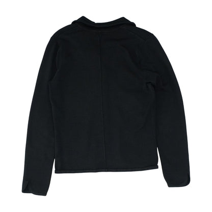 Black Solid Cardigan Sweater