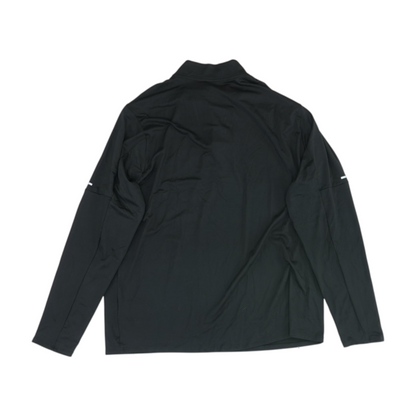 Black Solid 1/4 Zip Pullover