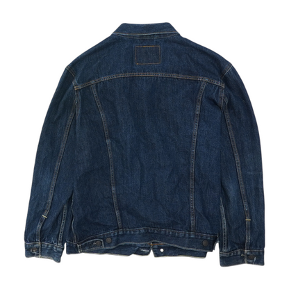 Blue Solid Denim Jacket