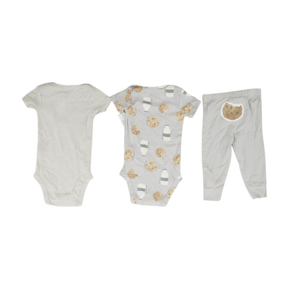 Gray Graphic Onesie