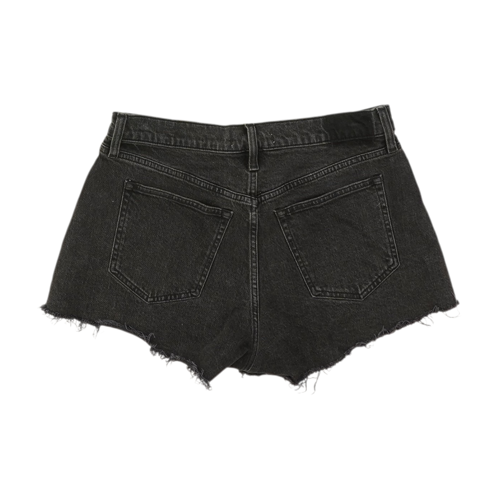 Abercrombie & Fitch Black Solid Denim Shorts – Image 2