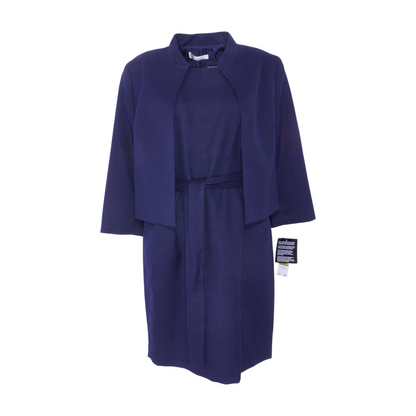 Navy Petite Midi Dress