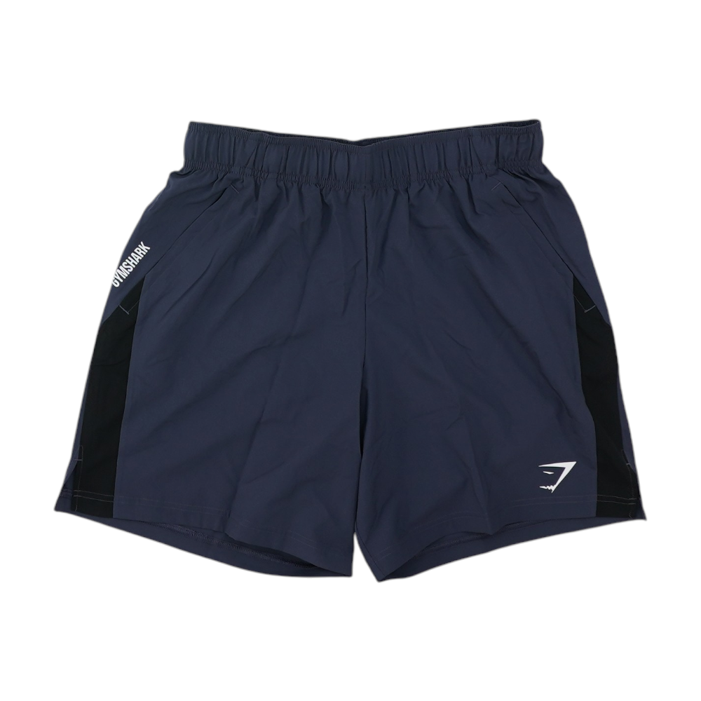 Blue Color Block Active Shorts
