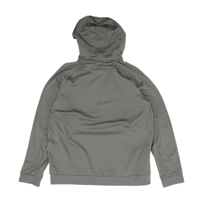 Gray Solid Hoodie Pullover