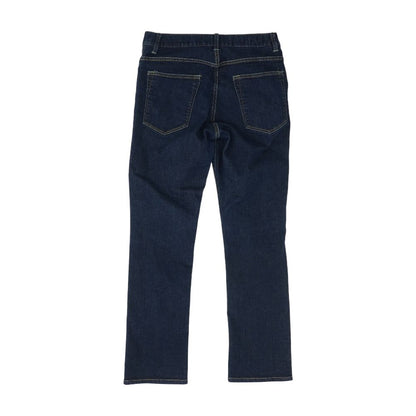 Blue Solid Mid Rise Jeans
