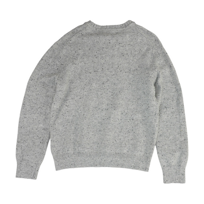 Gray Solid Pullover Sweater