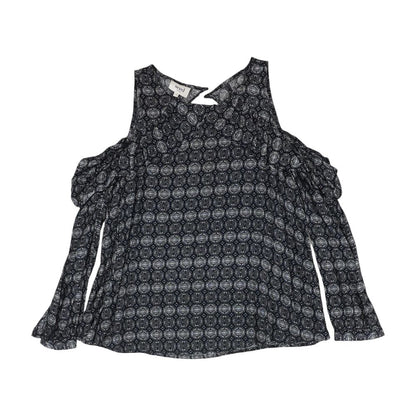 Navy Misc. Long Sleeve Blouse