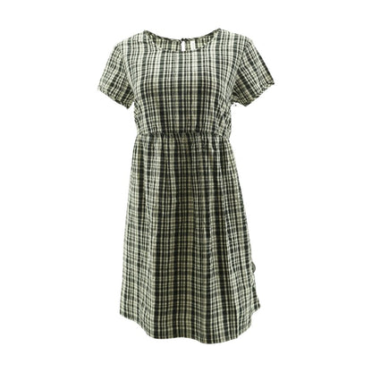 Black Plaid Mini Dress