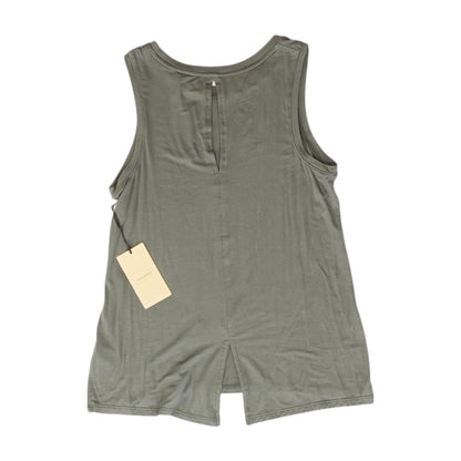 Gray Solid Sleeveless Blouse