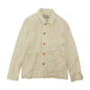 Beige Solid Denim Jacket