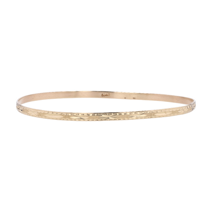 10K Yellow Gold Bangle Bracelet
