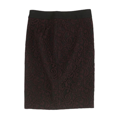 Burgundy Misc Mini Skirt