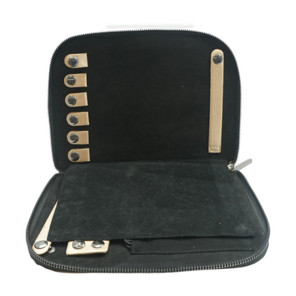 Zip Around Flat Style Jewelry Portfolio Case
