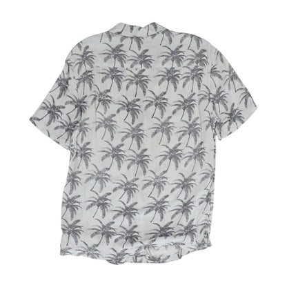 Purple Tropical Outdoor Button Down