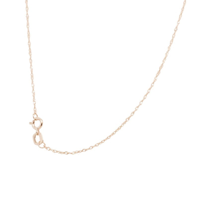 14K White Gold Elongated Pear Tourmaline With Diamond Accents Pendant Necklace