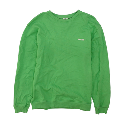 Green Solid Sweatshirt Pullover