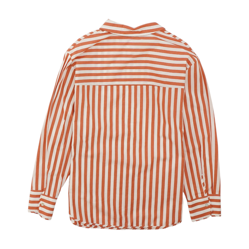 Orange Striped Button Down