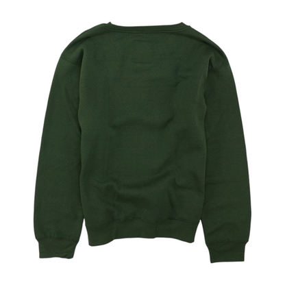 Green Solid Sweatshirt Pullover