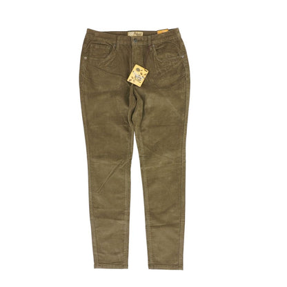 Green Five Pocket Skinny Pants