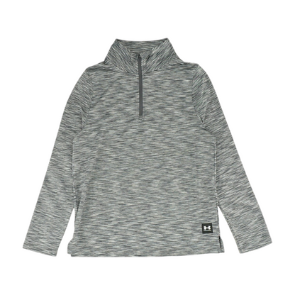 Gray Print 1/4 Zip Pullover